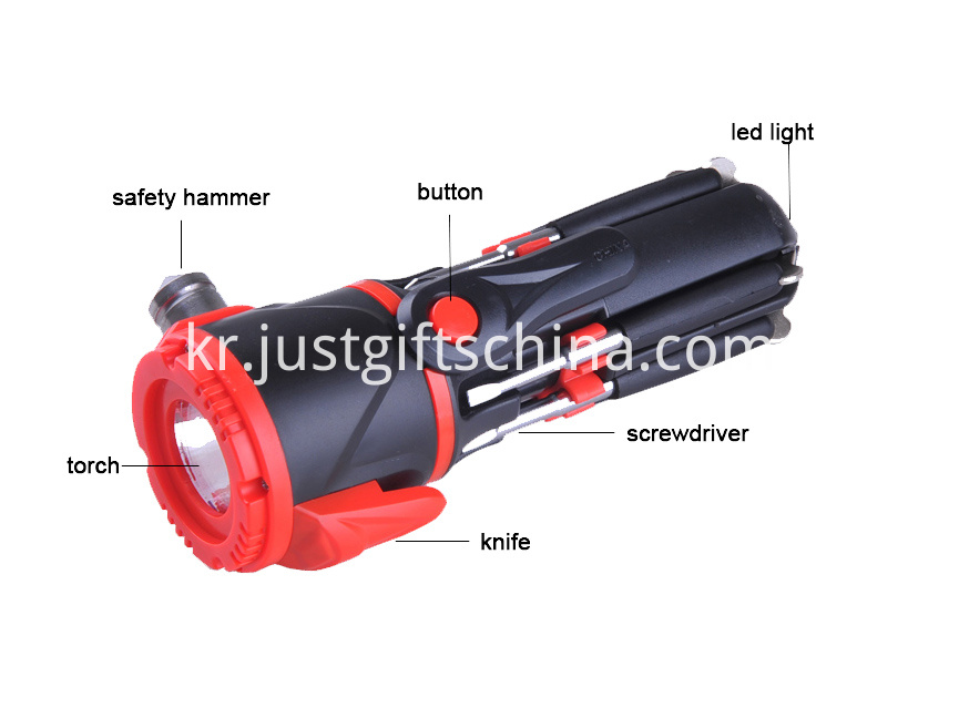 개인화 된 다기능 긴급 망치 W 손전등 (3) Personalized Multifunction Emergency Hammer W Flashlight (3)